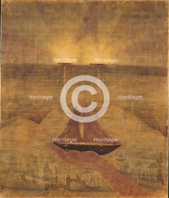 Sonata No. 5 (Sonata of the Sea). Andante, 1908. Creator: Ciurlionis, Mikalojus Konstantinas (1875-1911).