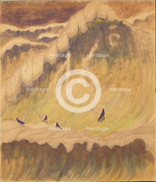 Sonata No. 5 (Sonata of the Sea). Finale, 1908. Creator: Ciurlionis, Mikalojus Konstantinas (1875-1911).