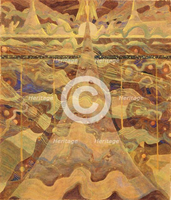 Sonata No. 6 (Sonata of the Stars). Allegro, 1908. Creator: Ciurlionis, Mikalojus Konstantinas (1875-1911).