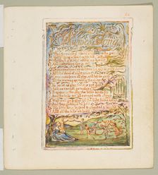 Songs of Innocence and of Experience: Nurse's Song, ca. 1825. Creator: William Blake