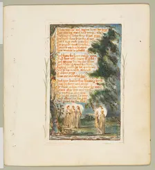 Songs of Innocence and of Experience: Night (second plate): When wolves and tygers how..., ca. 1825. Creator: William Blake