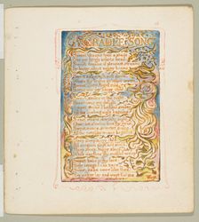 Songs of Innocence and of Experience: A Cradle Song, ca. 1825. Creator: William Blake