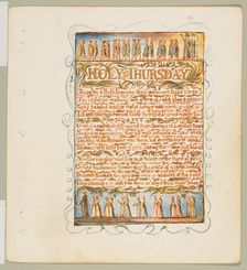 Songs of Innocence and of Experience: Holy Thursday, ca. 1815. Creator: William Blake