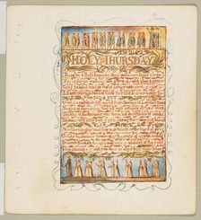 Songs of Innocence and of Experience: Holy Thursday, ca. 1815. Creator: William Blake