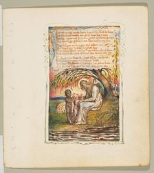 Songs of Innocence and of Experience: Little Black Boy (second plate), ca. 1825. Creator: William Blake