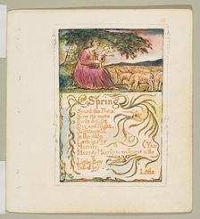 Songs of Innocence and of Experience: Spring, ca. 1825. Creator: William Blake