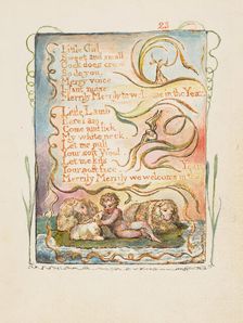 Songs of Innocence and of Experience: Spring (second plate): Little Girl, ca. 1825. Creator: William Blake