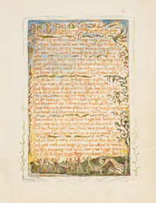 Songs of Innocence and of Experience: The Chimney Sweeper, ca. 1825. Creator: William Blake