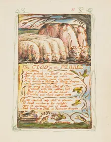 Songs of Innocence and of Experience: The Clod & the Pebble, ca. 1825. Creator: William Blake