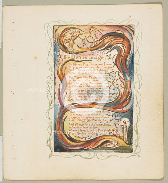 Songs of Innocence and of Experience: The Divine Image, ca. 1825. Creator: William Blake.