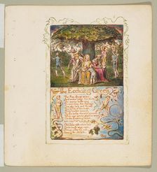 Songs of Innocence and of Experience: The Ecchoing Green, ca. 1825. Creator: William Blake