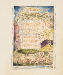 Songs of Innocence and of Experience: The Lamb, ca. 1825. Creator: William Blake
