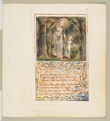 Songs of Innocence and of Experience: The Little Boy Found, ca. 1825. Creator: William Blake
