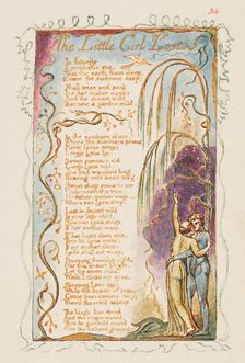 Songs of Innocence and of Experience: The Little Girl Lost, ca. 1825. Creator: William Blake