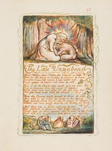 Songs of Innocence and of Experience: The Little Vagabond, ca. 1825. Creator: William Blake