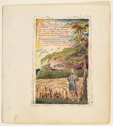 Songs of Innocence and of Experience: The Shepherd, ca. 1825. Creator: William Blake