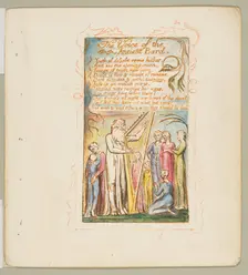 Songs of Innocence and of Experience: Voice of the Ancient Bard, ca. 1825. Creator: William Blake