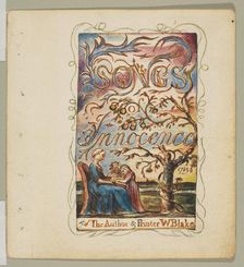 Songs of Innocence: Title Page, ca. 1825. Creator: William Blake