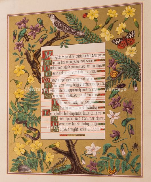 Songs of Shakespeare, 1865. Creator: Day & Son.