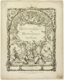 Songs of the Painters with Etchings, 1838. Creator: Rudolf von Normann