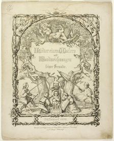 Songs of the Painters with Etchings, 1838. Creator: Rudolf von Normann