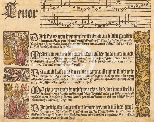 Song to the Virgin, c. 1500. Creator: Unknown.