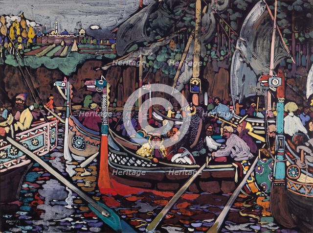 Song (Volga Song), 1906. Creator: Kandinsky, Wassily Vasilyevich (1866-1944).