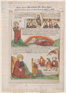 Song of Praise in Heaven over the Fall of the Whore of Babylon; The Wedding of the La..., 1440-1450. Creator: Anon