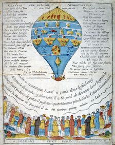 Song on the aerostatic sphere, 18th century