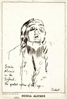 Sonia Alomis, c1922. Creator: Walter Richard Sickert