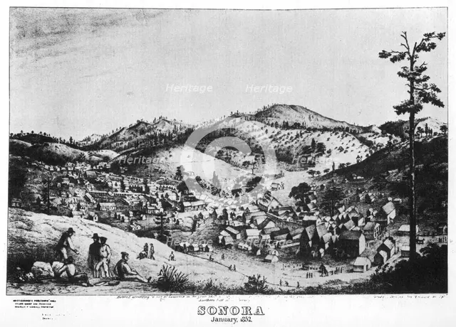 Sonora, California, 1852 (1937).Artist: Pollard & Britton