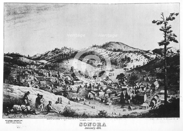 Sonora, California, 1852 (1937).Artist: Pollard & Britton