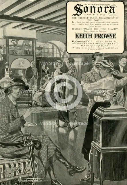 'Sonora - The Highest Class Gramophone in the World', 1920. Creator: Unknown.