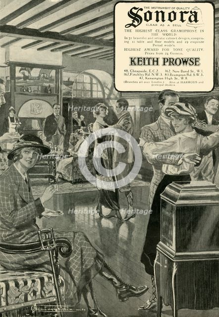 'Sonora - The Highest Class Gramophone in the World', 1920. Creator: Unknown.