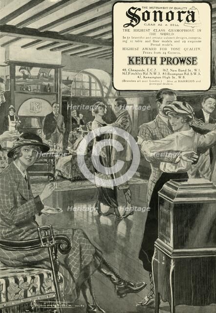 'Sonora - The Highest Class Gramophone in the World', 1920. Creator: Unknown.