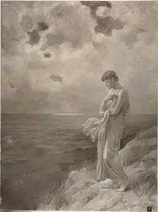Sonnet: "When I have fears that I may cease to be", 1887. Creator: Will H. Low