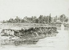 Sonning Bank, 1865. Creator: Francis Seymour Haden