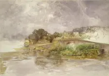 Sonning Bridge, c1882. Artist: Alfred William Hunt