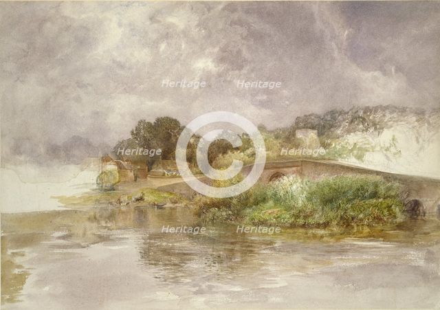 Sonning Bridge, c1882. Artist: Alfred William Hunt.