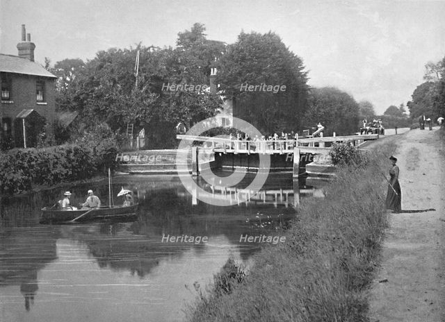 'Sonning Lock: On the Thames', c1896. Artist: GW Wilson and Company.