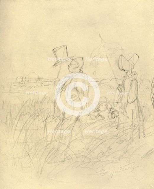 'Sonntagsspaziergang', mid-late 19th century, (c1924).  Creator: Carl Spitzweg.