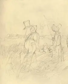 Sonntagsspaziergang mid-late 19th century, (c1924). Creator: Carl Spitzweg