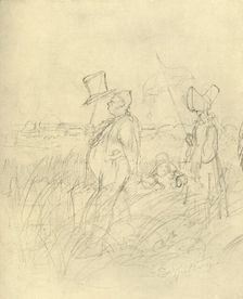 Sonntagsspaziergang mid-late 19th century, (c1924). Creator: Carl Spitzweg