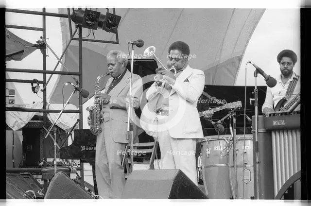 Sonny Stitt and Dizzy Gillespie, Capital Jazz, 1979.   Artist: Brian O'Connor.