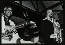 Sonny Stitt and Red Holloway playing at The Bell, Codicote, Hertfordshire, 24 November 1980. Creator: Denis Williams