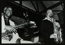 Sonny Stitt and Red Holloway playing at The Bell, Codicote, Hertfordshire, 24 November 1980. Creator: Denis Williams