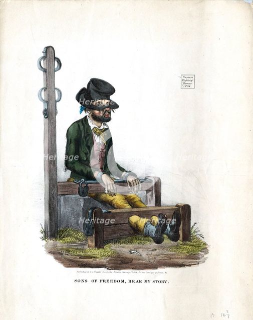 'Sons of Freedom, Hear My Story', 1834. Artist: Unknown