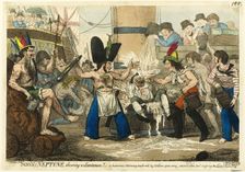 Sons of Neptune Shaving a Landsman!, published March 4, 1817. Creator: Isaac Robert Cruikshank