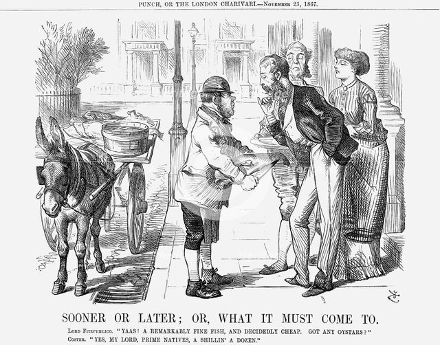 'Sooner or Later; or, What it must come to', 1867. Creator: John Tenniel.