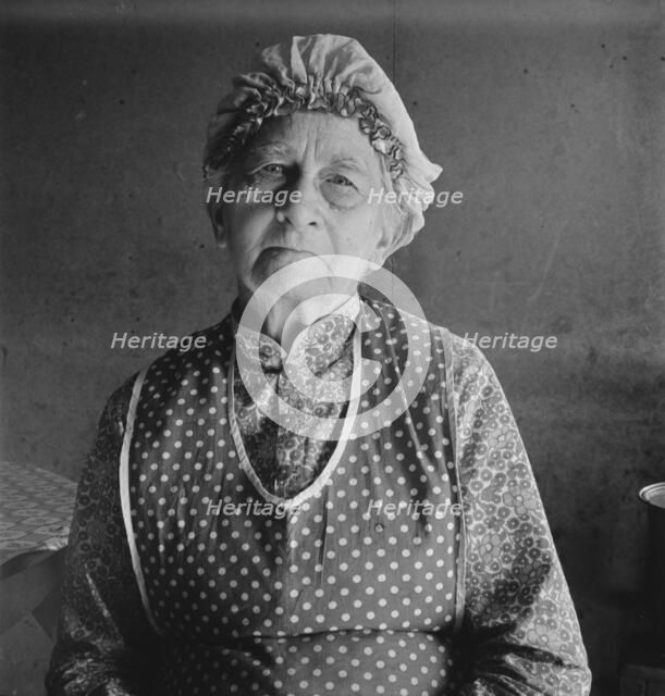 Soper grandmother, who lives with family, FSA borrower, Willow Creek area, Oregon, 1939. Creator: Dorothea Lange.